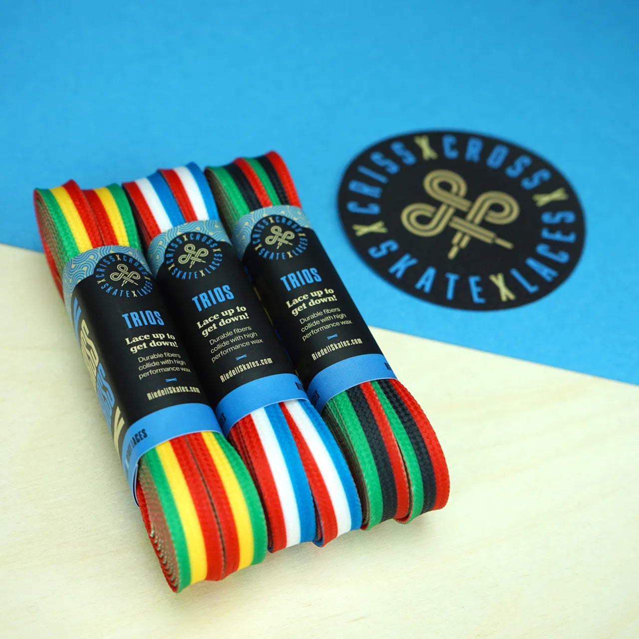 Criss Cross X Derby Laces - The Trios - Multiple Colours